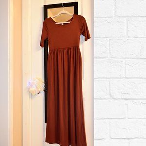 Zenana Outfitters Casual Ruby Red Maxi Dress